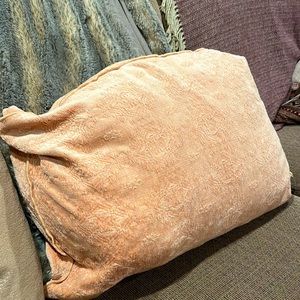 Light pink throw pillow